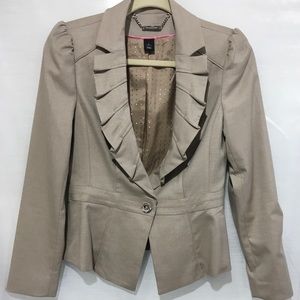 A tan White House/Black Market Jacket